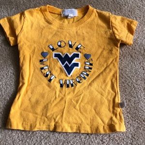 WVU baby girl t-shirt